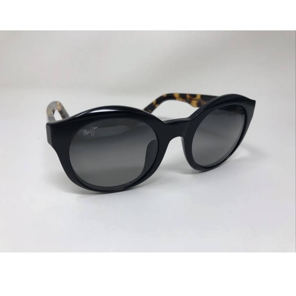 MAUI JIM JASMINE MJ 738-02B BLACK TORTOISE W/ GREY POLARIZED SUNGLASSES YB63